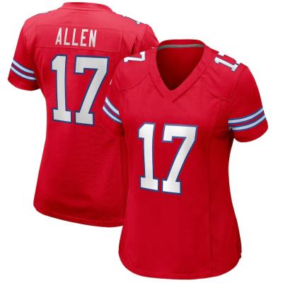 China Hot Selling Jersey Women's Breathable Buffalo Bill Josh Allen City Pitched Buffalo Bill Josh Allen for sale