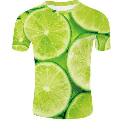 China QUICK DRY Lemon 3D T Shirt Men T Shirt Man Tees Streatwear Full Sleeves HipHop Unisex Short Funny Tshirt Asian Size xxs-4xl for sale