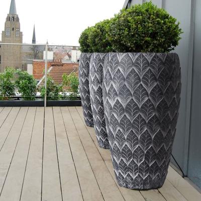 China Durable High Quality Hotel Use Garden Pot Granite Large for sale