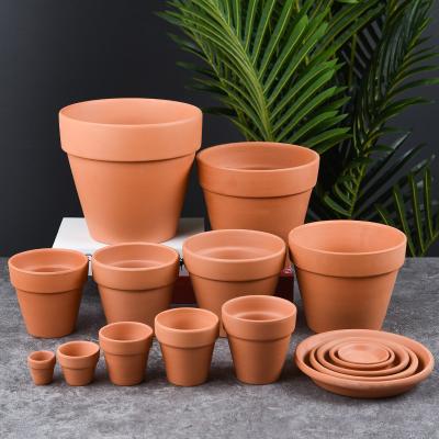 China Lightweight Hot Sale Classical Garden Plastic Indoor Planter Terracotta Flower Pots for sale