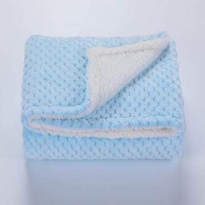 China Super Soft Warm Knitted Double Sided Flannel Blanket Keep You Cozy Warm Throw Blanket Also Style Your Home Suit For Sofa And Bed for sale