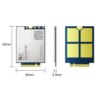 China IOT and M2M SIMCOM SIM8202X-M2 5G NR/LTE-FDD/LTE-TDD/HSPA+Module multi-band standard M.2 interface for sale