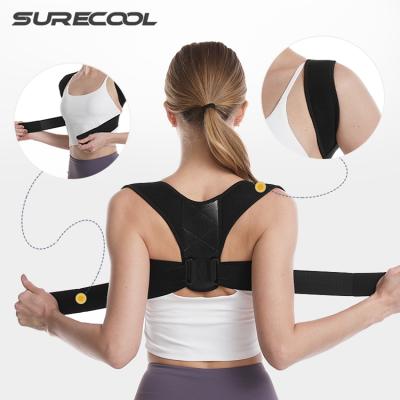 China Manufacturer High Quality Adjustable/Detachable Polyester Corrector Adjustable Back Support for sale