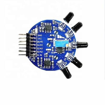 China 5 Channel Flame Sensor Module Digital Analog Signal Output Fire Detection Sensor Module 5 Dual Channel Flame for sale