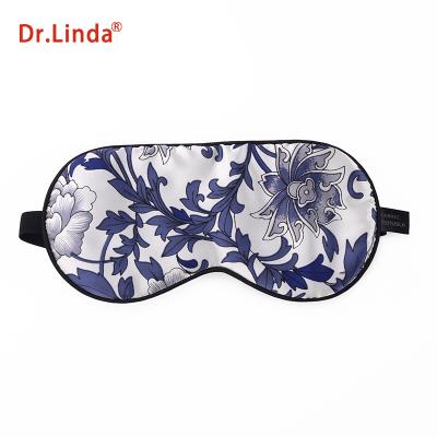 China Factory direct fashion king design mulberry design 100% silk eye mask anti-aging sleep mask for home train airplane for sale