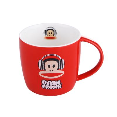 China Ceramic China Supplier Round Handle Design Customized Travel Mugs Wholesale for sale