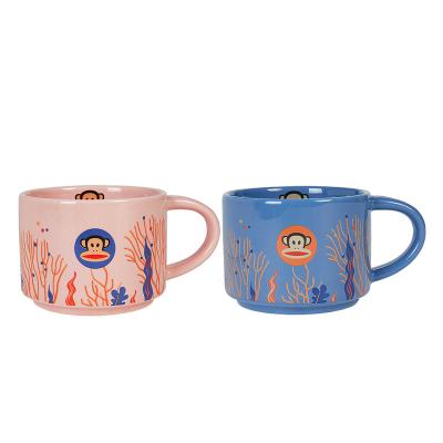 China Wholesale Ceramic Supplier Coffe Wear Resistant Coffee Cup And Mugs With Logo for sale