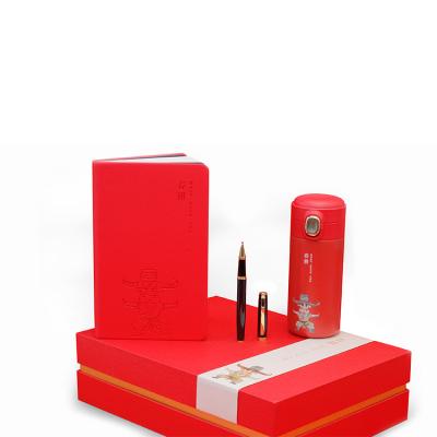 China Factory Supply Good Quality Pen Notebook Vacuum Set Home Promotional Gifts for sale