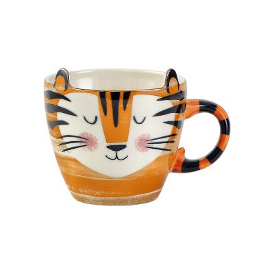 China OEM Lovely Cartoon Stocked Animal Shape Coffee Milk Breakfast Cups for sale