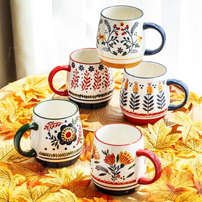 China Sustainable Factory Direct Printing OEM Retro Custom Coffee Mugs for sale