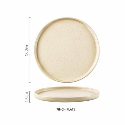 China Factory stocked high quality Nordic porcelain restaurant tableware set round material tableware bowl dish for sale