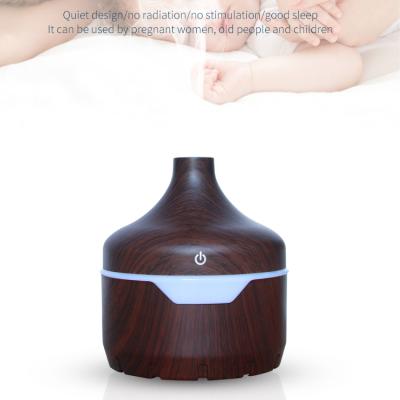 China Modern Household New Design Mist Diffuser USB Auto Mist Diffuser For Indoor Diffuser 300ml Wood Grain for sale