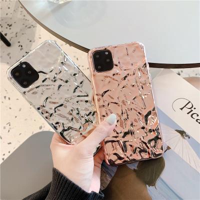 China 2021 Shockproof New Gold Plated TPU Phone Cases Cover To Protect Mobile Phone Accessories For iPhone 12/iphone 12 pro/iPhone 12 pro max for sale