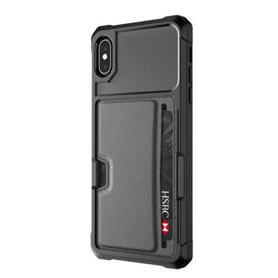 China Luxury Eco-friendly Leather Soft TPU+PU Wallet Card Holder Case Shockproof Cover For iPhone X/XS 11 Pro Case Cover for sale