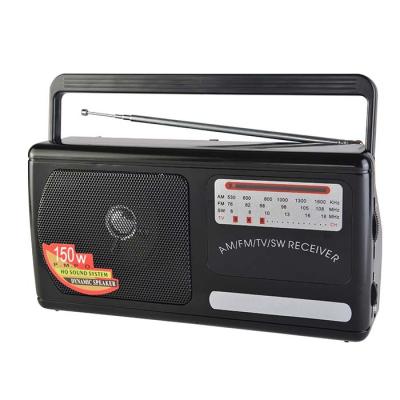 China Portable FM Radio JC-818 Shortwave Classic LCD Display Digital Retro USB AM FM AC Transistor Switch AM FM Radio Battery Operated Rechargeable Pocket Radio for sale