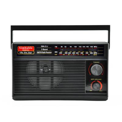 China SM-21J Makula Simbable Africa Small Color 3 Battery Mail PORTABLE World Band BT Mw AM Fm Black Radio With Tuner for sale