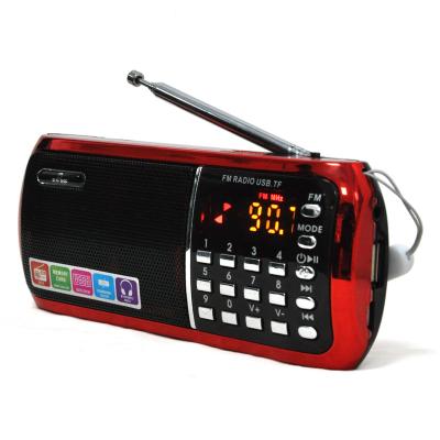 China LCD Display Digital FM Radio EL-715FM Led Digital Display Built-in18650 Battery Radio Portable Radio/usb/tf/fm mp3 Fm With Fabric In The Box machine for sale