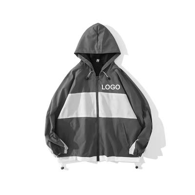 China Custom Logo Autumn Hooded Collar Wind Breaker QUICK DRY Waterproof Lightweight Running Sweat Outdoor Outwear Mens Jackets For Men for sale