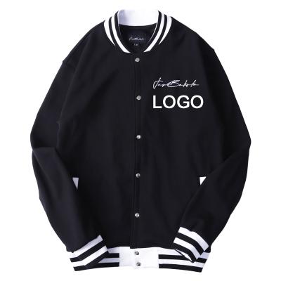 China New QUICK DRY Black Softshell Embroidered College Hip Hop Sports Street Wear Fall Men's Baseball Jackets for sale