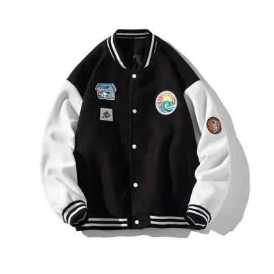 China Embroidery QUICK DRY cotton low poly boy ball coats mens baseball jackets for men patch for sale