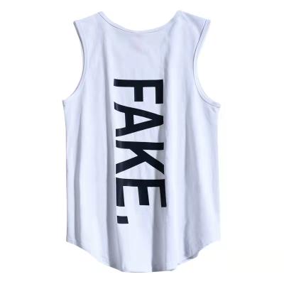 China Supplier High Quality Men QUICK DRY S Tank Tops Beach Cotton Gym Logo Men Activated Sweater White Singlet 'S for sale