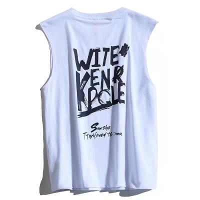 China Chinese Fashionable Custom Made Sports Talls QUICK DRY Eco-Friendly Oversized Tank Tops And Curved Gym Talls Crew Neck Workout Men for sale