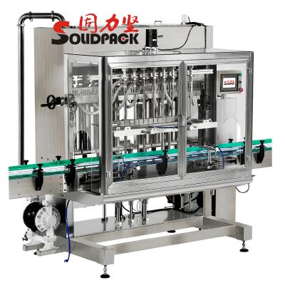 China Chemical Solidpack 2 Teams Automatic Liquor Filling Pasteurizer Leaf Sprinkler and Bottling Machine for Liquid for sale