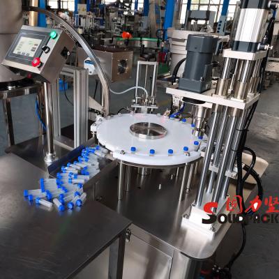 China Automatic Beverage Cosmetic Liquid Solidpack Essence Filling Filler Machine for sale