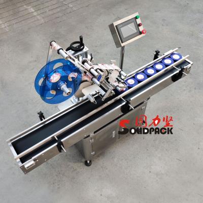 China Two Side Solidpack Top And Bottom Labeling Machine Automatic Top Side Box Seal Sticker Bottles Flat Surface Labeling Machine for sale