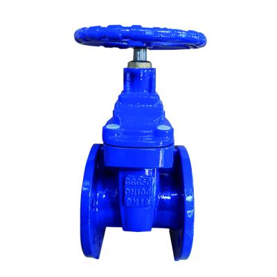 China General DIN F4 Flanged 4 Inch Gate Valve Manufacturing Supplier With Price Ductile Iron Plug With Resilient Seat for sale