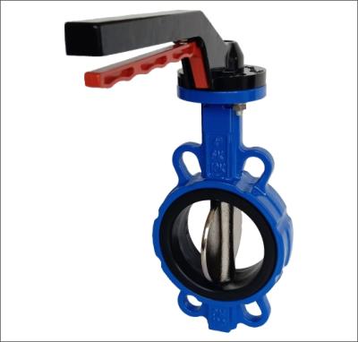 China PN10 / PN16 General Handle Splint Malleable Iron Center Line Butterfly Valve for sale