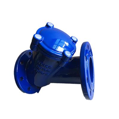 China PN10 PN16 General Cast Iron Type Non Return Valves Price Ball Rubber Check Valve for sale