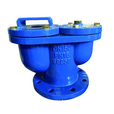 China General Ductile Iron Ball Flange Ductile Version Air Valve Dual Version Air Release Valve Price for sale