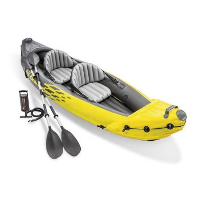 China Outdoor Unisex Tour Inflatable 2-Person Boat With Aluminum Oars Kayak Accessories for sale