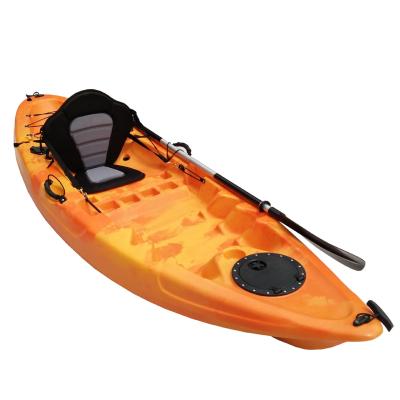 China Unisex Polyethylene Kayak Aluminum Frame Seat Fitted One Person Fishing Kayak for sale