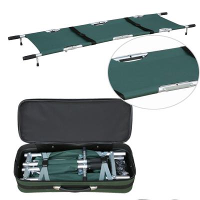 China Helicopter Rescue Rescue Aluminum Military Folding Canvas Stretcher for sale