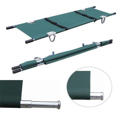 China Aluminum cheap patient transport emergency 2 fold portable stretchers for ambulance medical stretcher for sale