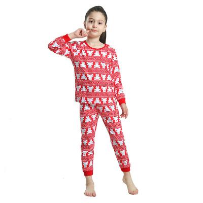 China Comfortable milk silk trend of new casual Christmas children's suit printing two-piece suit wholesale for sale