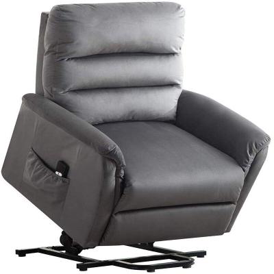 China Factory Customization High Quality Extended Leather Electric Power Lift Chair Recliner With Massage Heating Function for sale