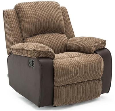 China Factory Wholesale Stretched Corduroy Fabric Single Recliner Can Be Customized Material Sofa for sale