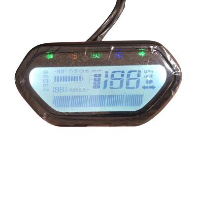 China 48V-72V Motorcycle Electric Scooter Multifunction Digital LED Meter Motorcycle Speedometer Tachometer for sale