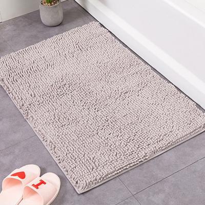 China Nordic Luxury Microfiber Chenille Memory Foam Shaggi Bath Rug Bathroom Mat Bsorbent Slim Viable Machine for sale