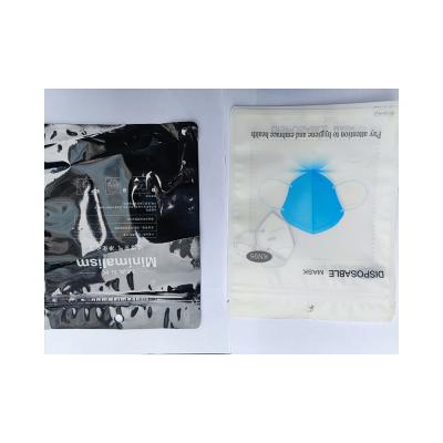 China High Quality Transparent Plastics Clothing Zipper Bag Frosted Bag for sale