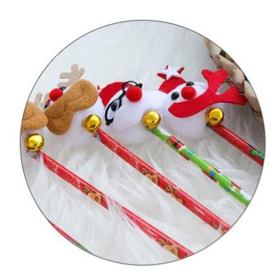 China Merry Christmas Child Gifts Kindergarten Pen Atmosphere Cartoon Party Toys Bule Convenient Pen Game for sale