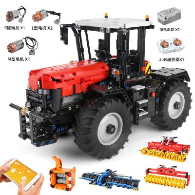 China Build Toy Mold King 17020 APP RC Motorized Trator With Roller Packer Harrow Agricultural Vehicle Building Block Bricks Amazon Sale for sale