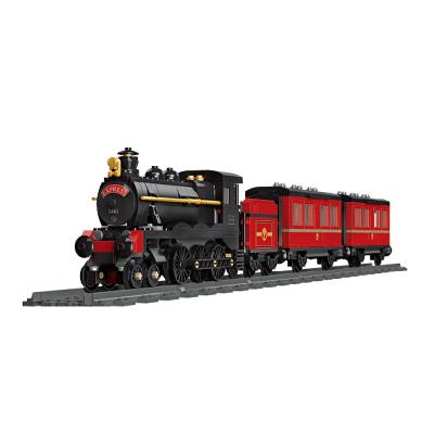 China DIY TOY 59002 Classic Steam Train Series Freight Train Building Block DIY Children's Boys and Girls Toy Gifts for sale