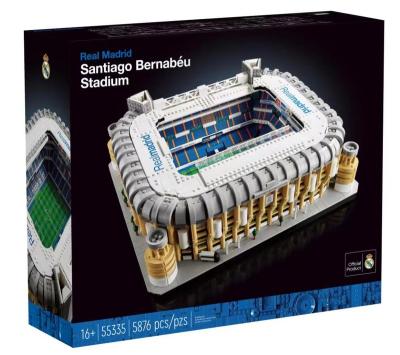 China DIY TOY 55335 Ideas Madrid Santiago Bernabeu Stadium Street View Stadium Model 587 Building Block Bricks Kids Toys Compatible 10299 Gift for sale