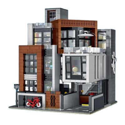 China Modern Modular Ideas Building Blocks 3623PCS Moc Bricks Pet Book Cafe Villa City Model Toy Urge 10204 Electronic Street View for sale