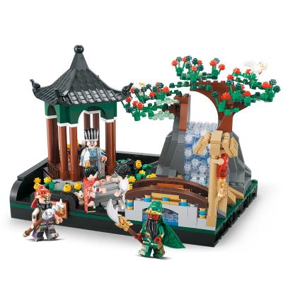 China The construction Toy China Wholesales Decool 20502 building block three visits to the cottage Zhuge avengering legoing Liang Liu Bei Gua for sale