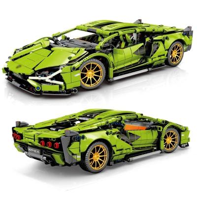 China Building Toy Sembo Technic 1254PCS Super Speed ​​Remote Control Racing Car Building Blocks Lamborghining Toys for sale